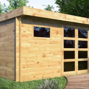 Abri de Jardin ADRET Moderne en Bois - 13 m²